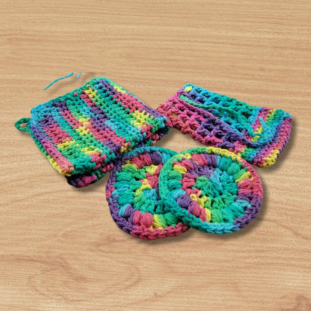 Crochet spa set